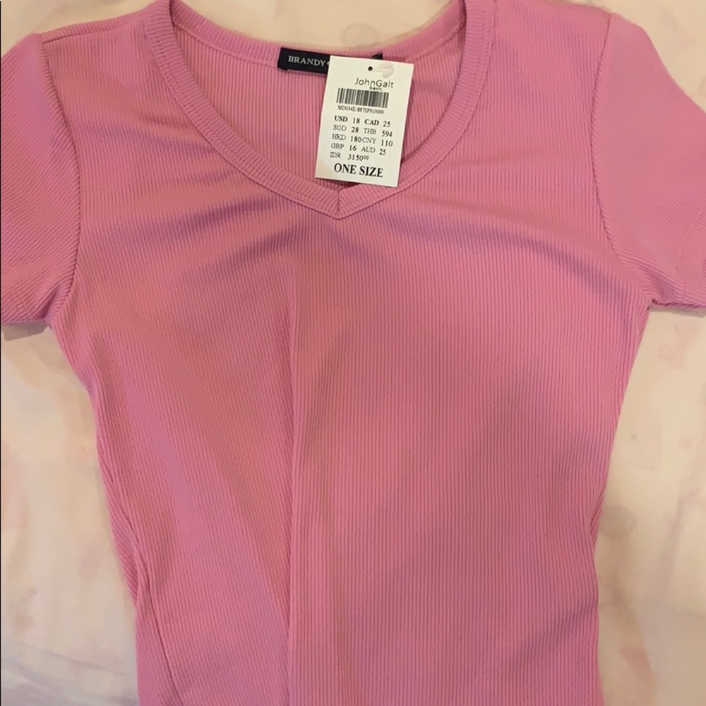 brandy pink v neck